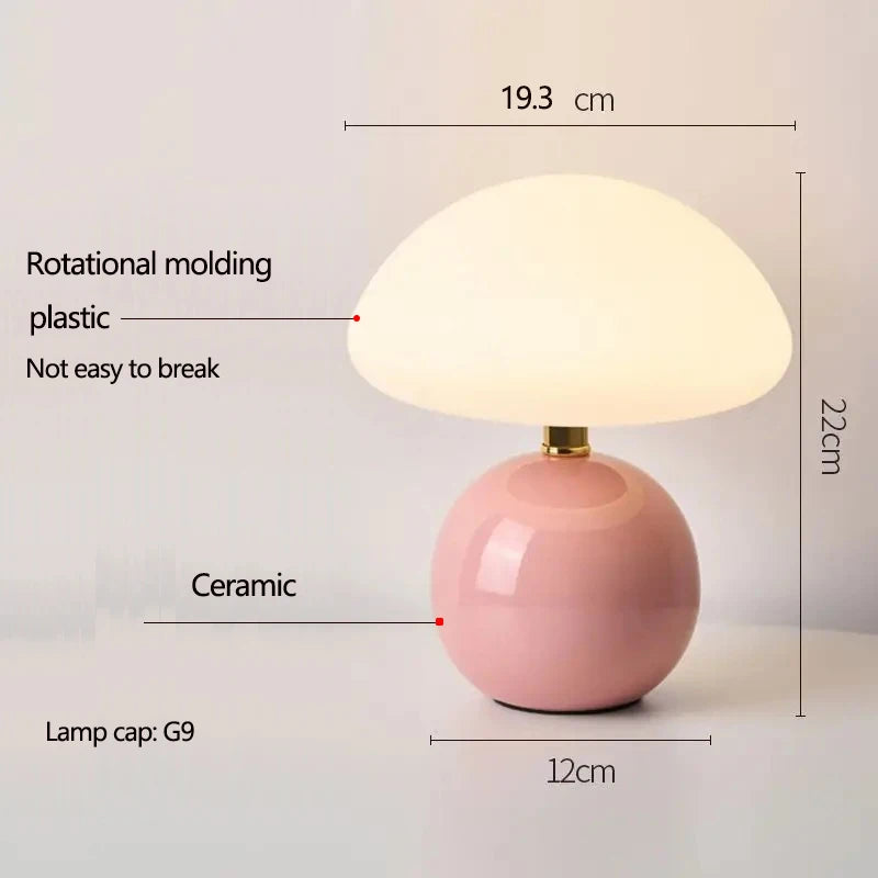 Nordic Table Lamp for Bedroom - Ceramic finish