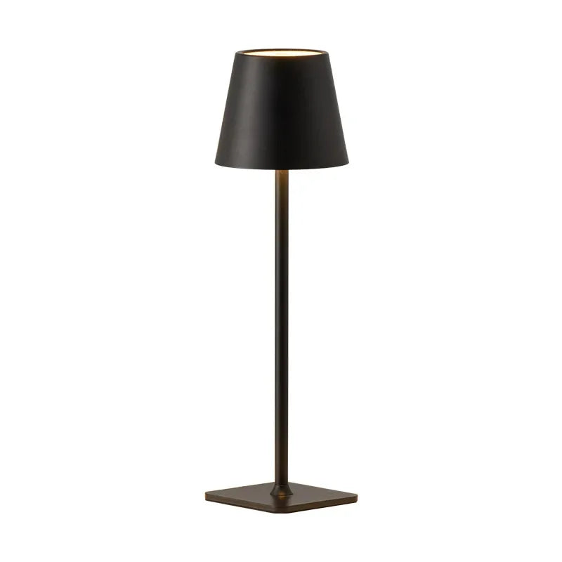Modern Table Lamp for Bedroom - Rechargeable battery & USB powered