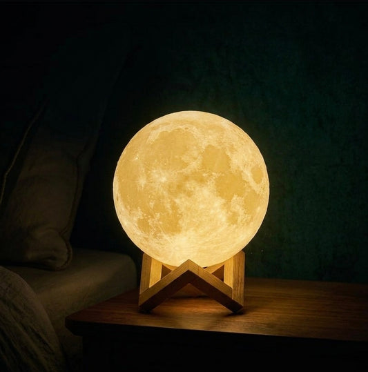 Modern Moon Lamp for Bedroom - Soft Nightstand Glow & Thoughtful Gift Idea