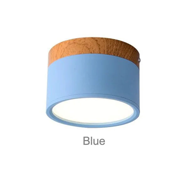 Modern Ceiling Light for Home - Stepless dimmable & Natural wood finish