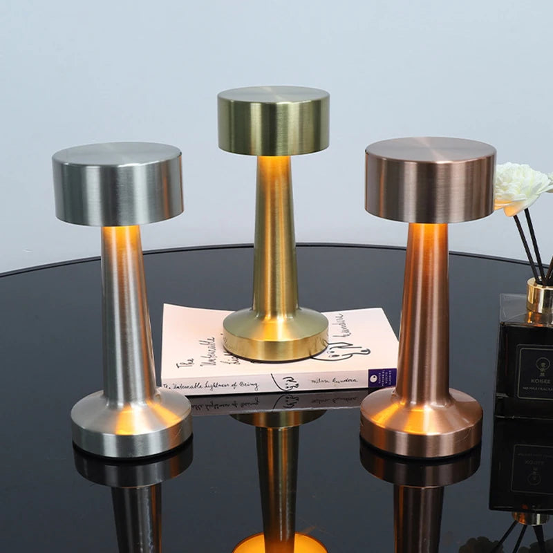 Modern LED Night Light for Home Bar - Rechargeable battery & Touch control