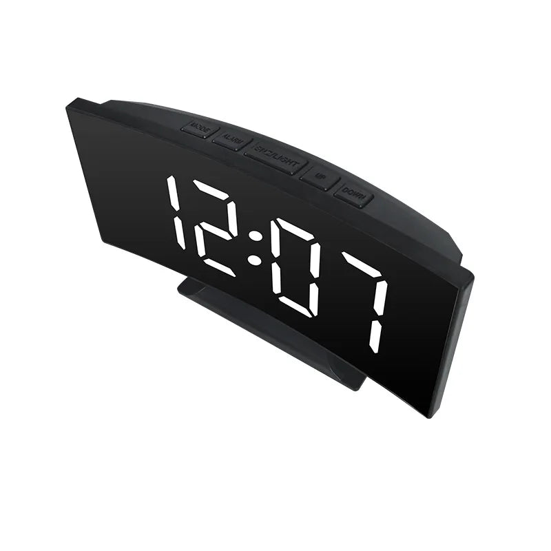 Modern LED Alarm Clock for Home - Easy-Read Large Display & Clean Minimalist Face