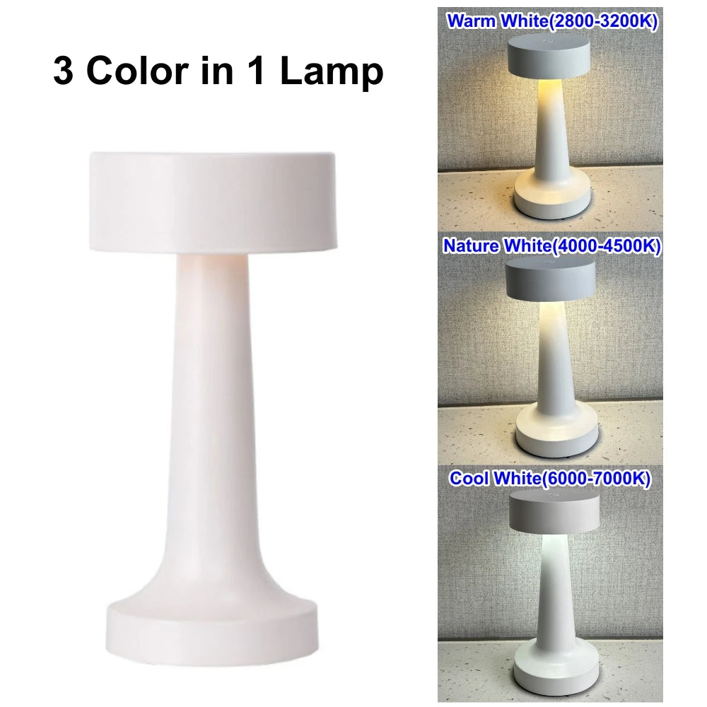 Modern LED Night Light for Home Bar - Rechargeable battery & Touch control