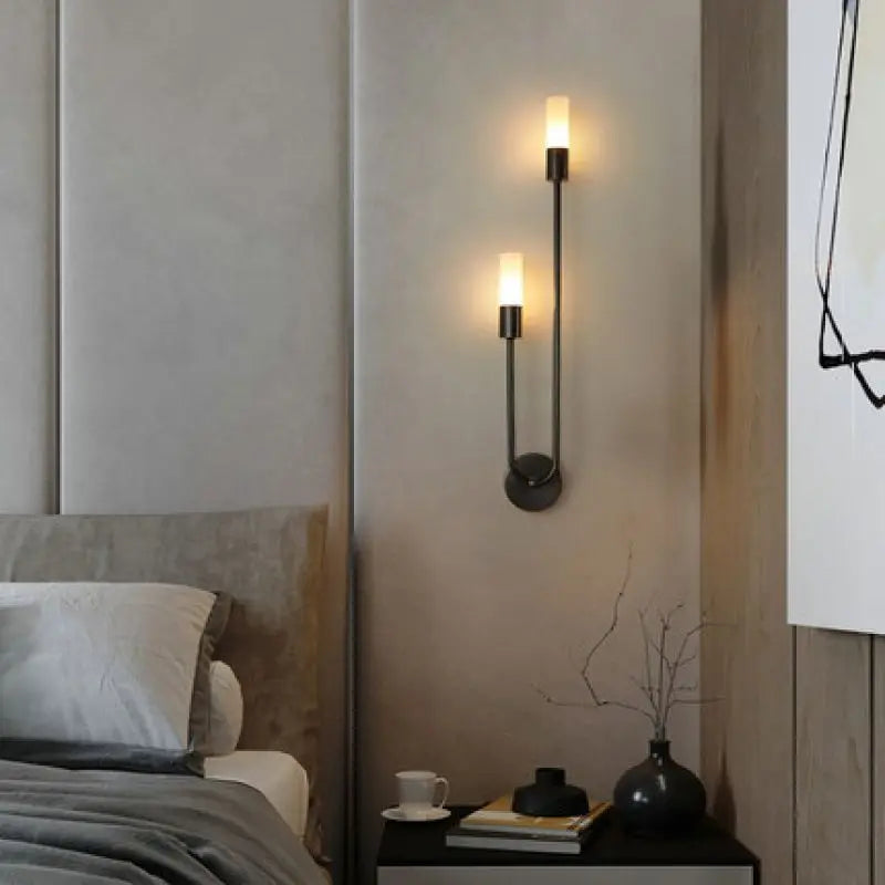 Minimalist Wall Sconce for Bedroom - Space-Saving Design & Directional Ambient Glow