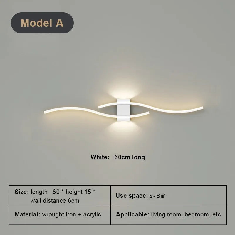 Minimalist Wall Sconce for Living Room - Space-Saving Design & Directional Ambient Glow
