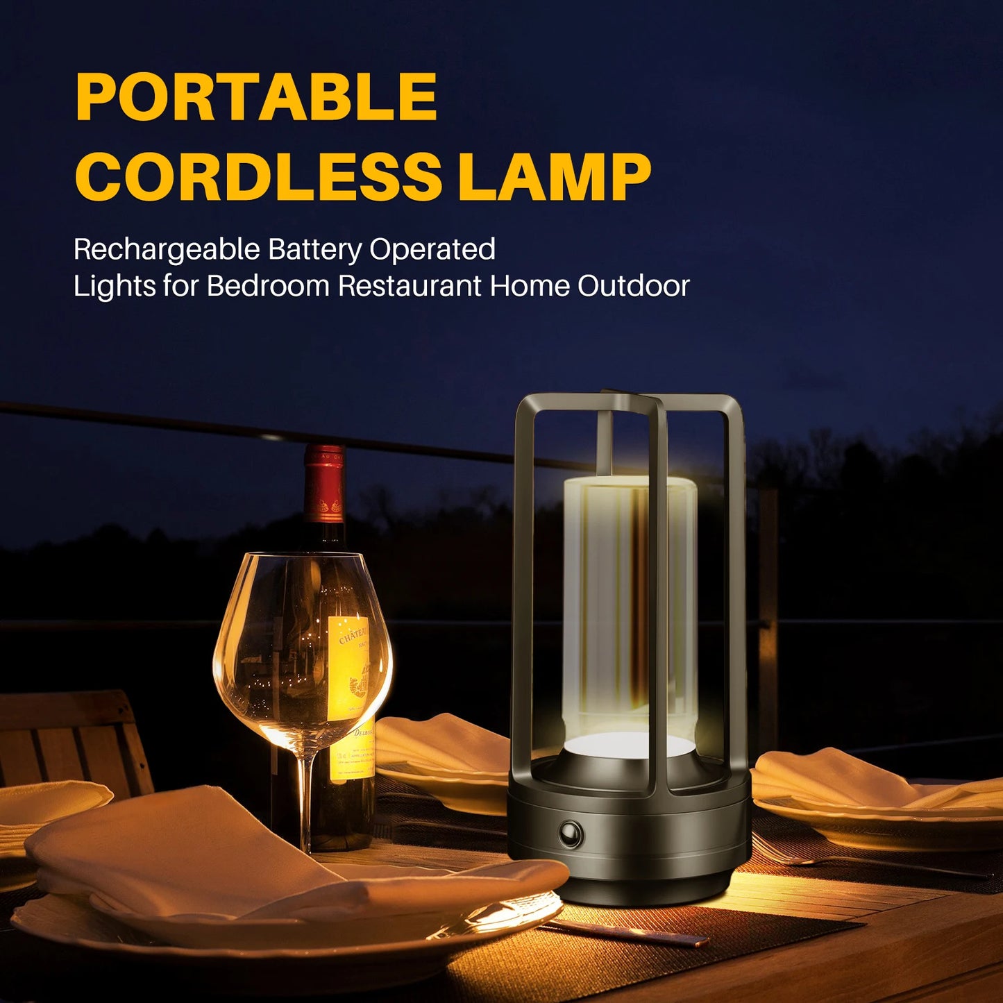 Modern LED Desk Lamp for Home - Flicker-Free Task Light & Compact Desk Footprint