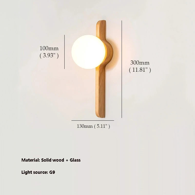 Minimalist Wall Sconce for Living Room - Spherical design