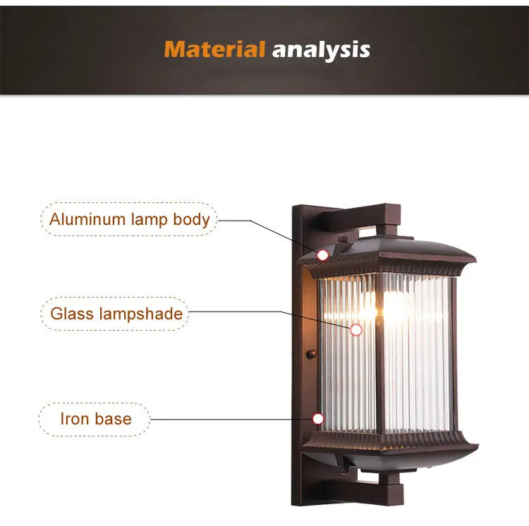 Modern Wall Sconce for Hotel - Waterproof / weatherproof