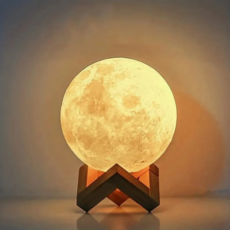 Modern Moon Lamp for Bedroom - Soft Nightstand Glow & Thoughtful Gift Idea