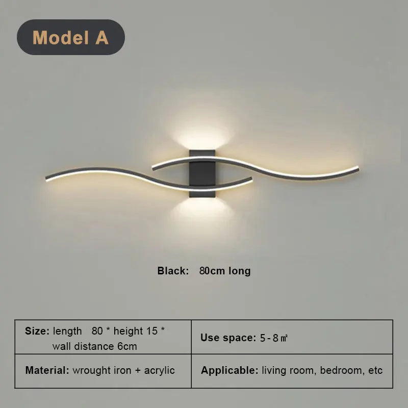 Minimalist Wall Sconce for Living Room - Space-Saving Design & Directional Ambient Glow