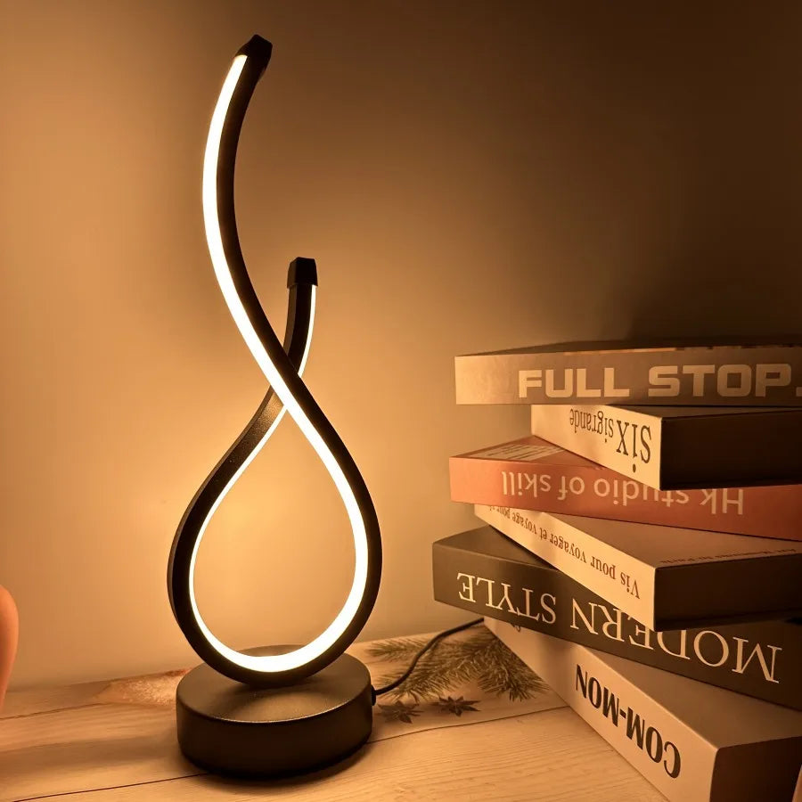 Modern LED Night Light for Bedroom - Gentle Nightstand Glow & Low-Glare Design