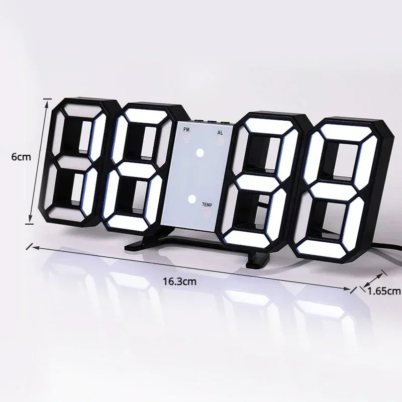 Modern LED Alarm Clock for Bedroom - Adjustable positioning