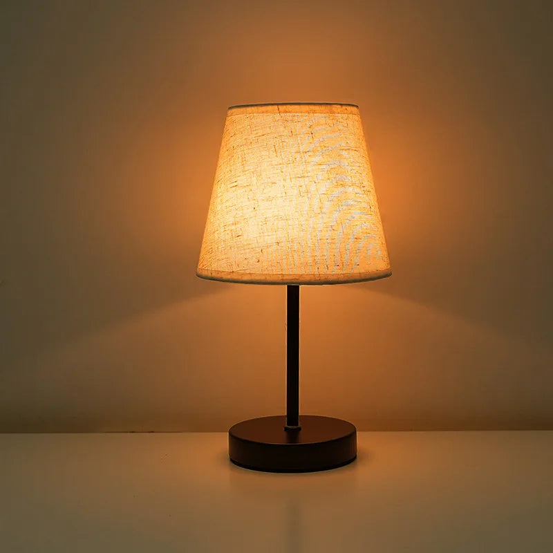 Modern LED Desk Lamp for Bedroom - USB powered & Natural wood finish