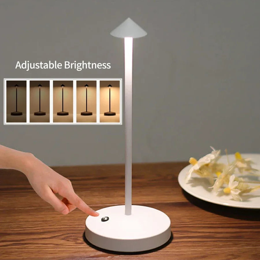 Modern LED Desk Lamp for Home - Rechargeable battery & USB powered