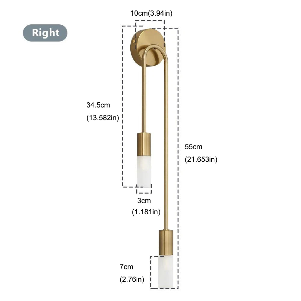 Minimalist Wall Sconce for Bedroom - Space-Saving Design & Directional Ambient Glow