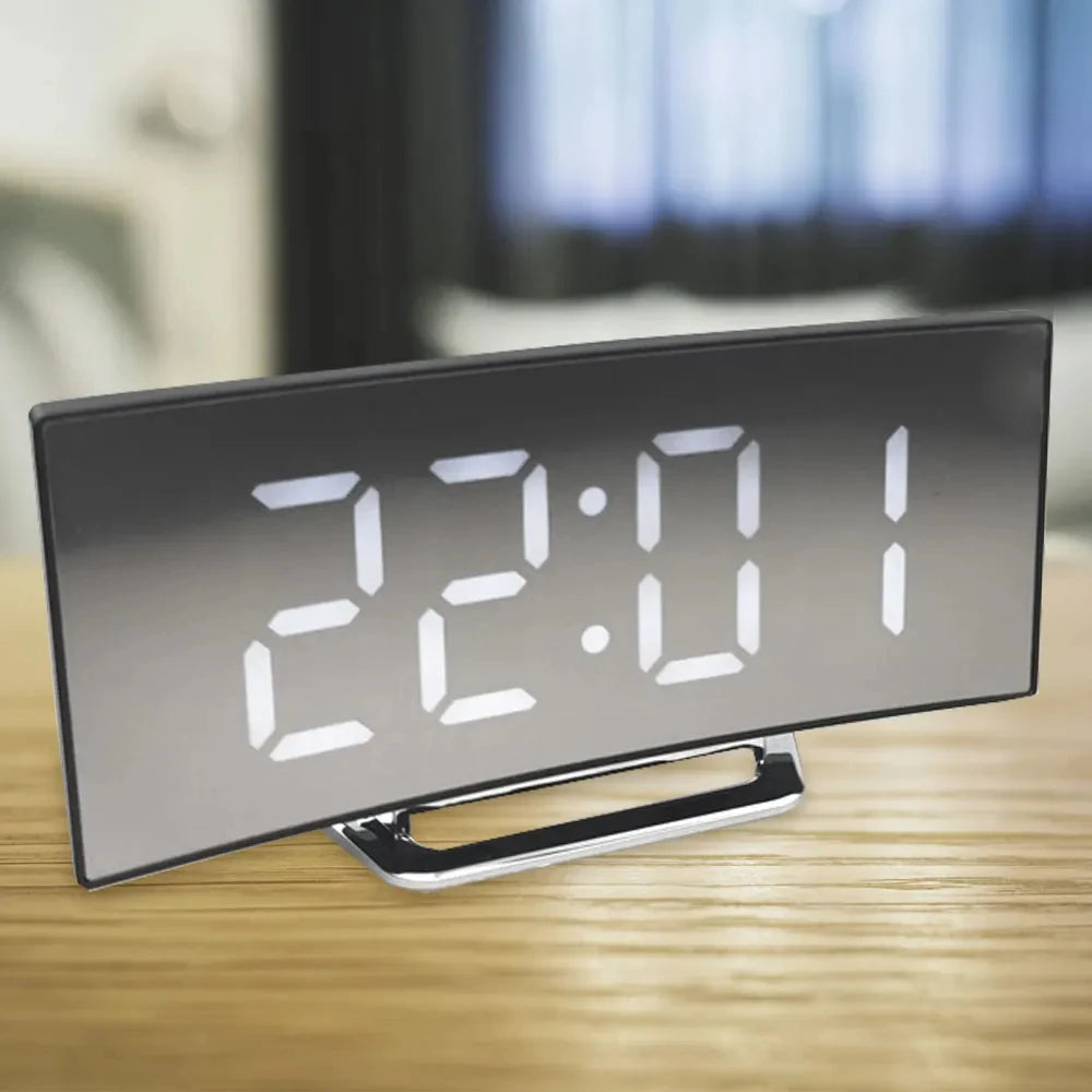 Modern LED Alarm Clock for Home - Easy-Read Large Display & Clean Minimalist Face