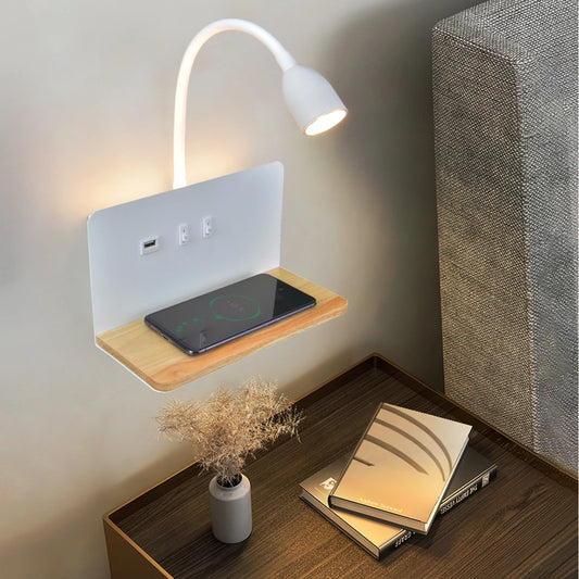 Minimalist Wall Sconce for Bedroom - Space-Saving Design & Directional Ambient Glow