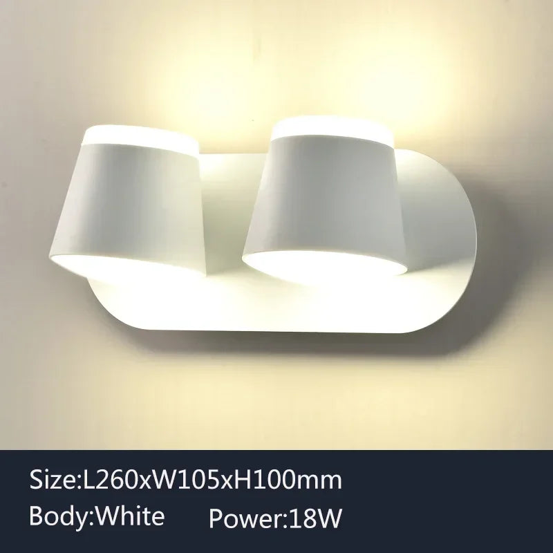 Minimalist Wall Sconce for Bedroom - Aluminum build