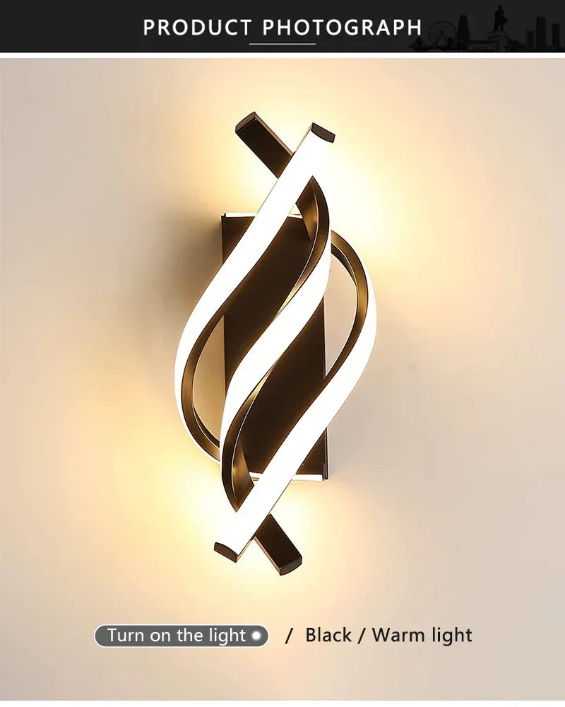Modern Wall Sconce for Bedroom - Motion sensor activated