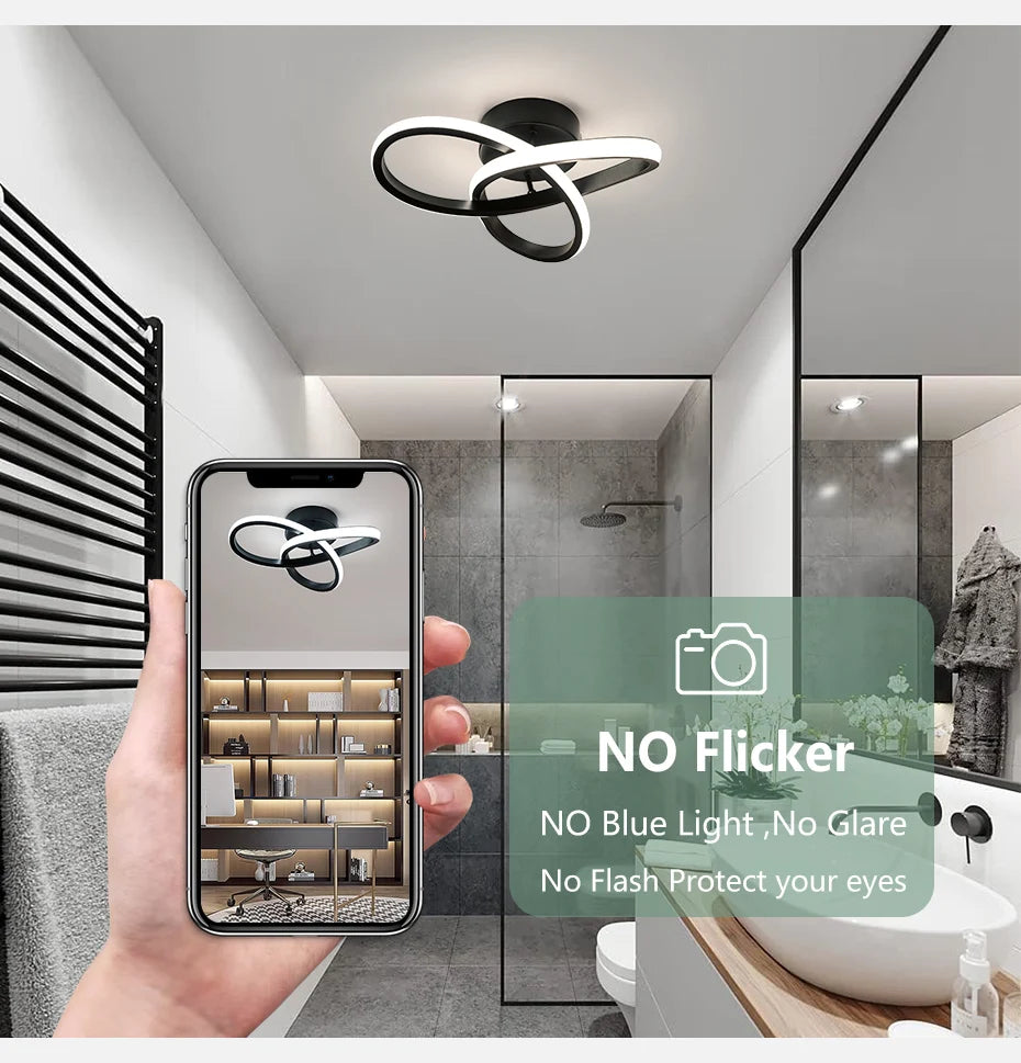 Modern Pendant Chandelier for Bedroom - 3 color temperature modes