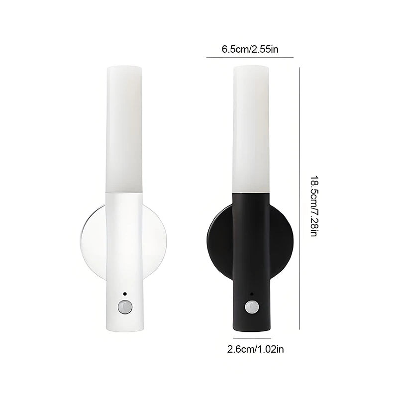 Modern Wall Sconce for Hallway - USB powered & Motion sensor activated