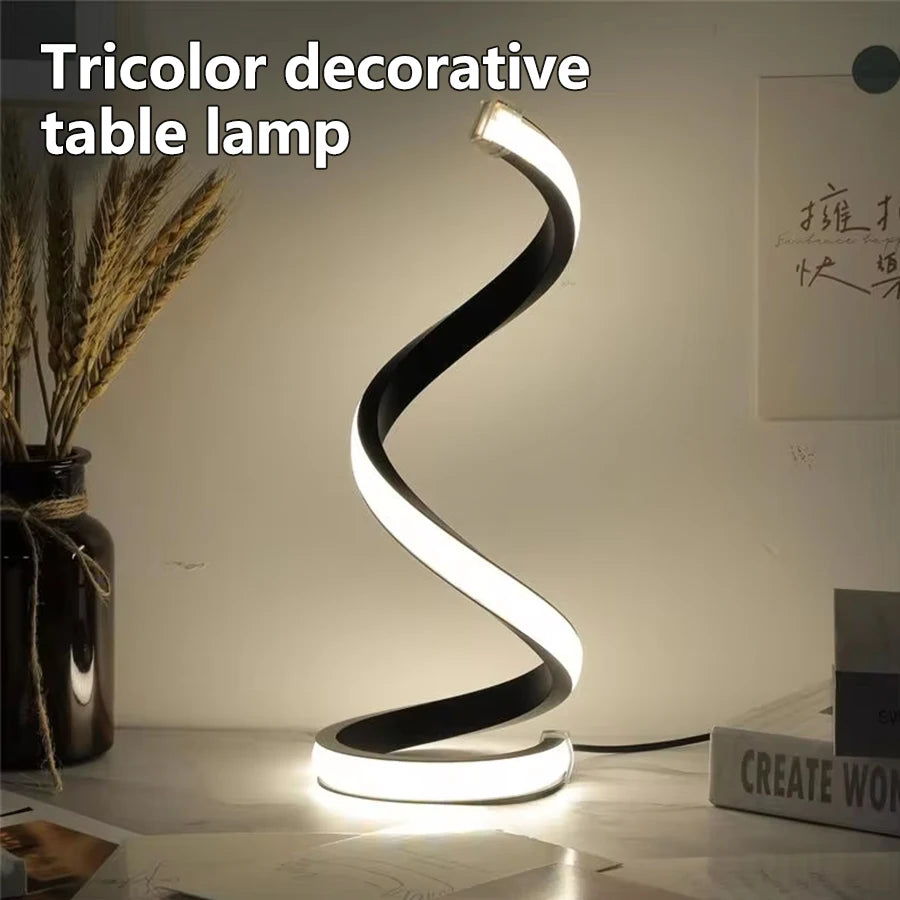 Minimalist LED Desk Lamp for Bedroom - Stepless dimmable & Motion sensor activated