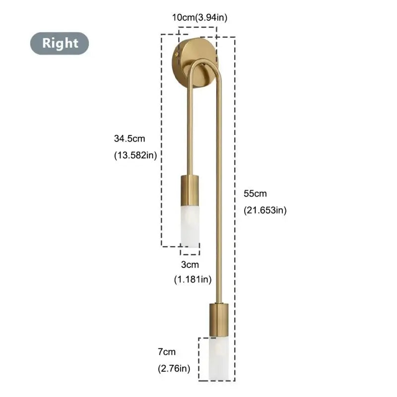 Minimalist Wall Sconce for Bedroom - Space-Saving Design & Directional Ambient Glow