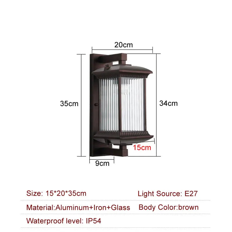 Modern Wall Sconce for Hotel - Waterproof / weatherproof
