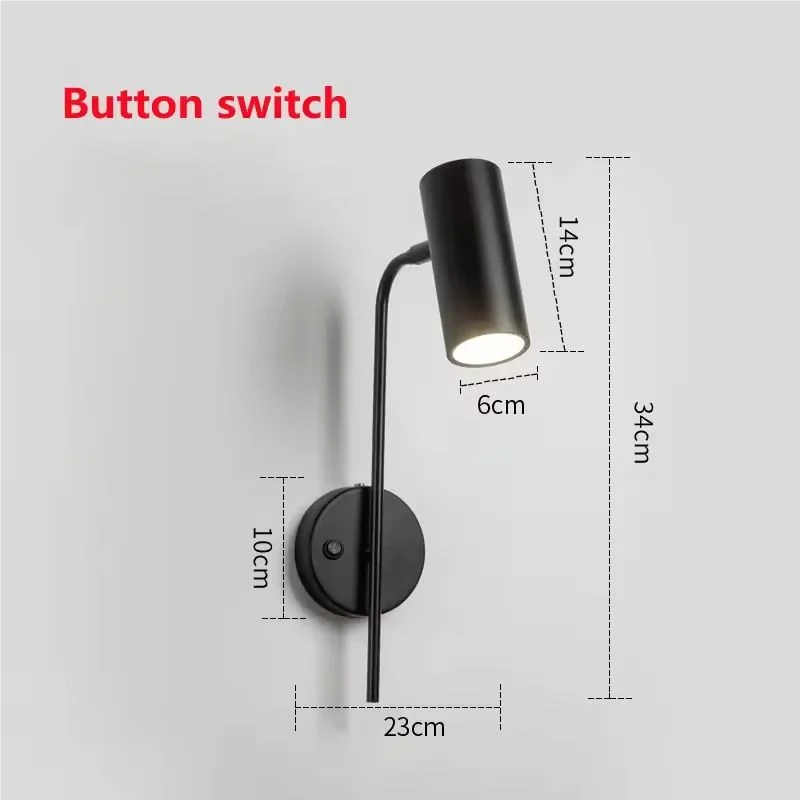 Minimalist Wall Sconce for Bedroom - Space-Saving Design & Directional Ambient Glow
