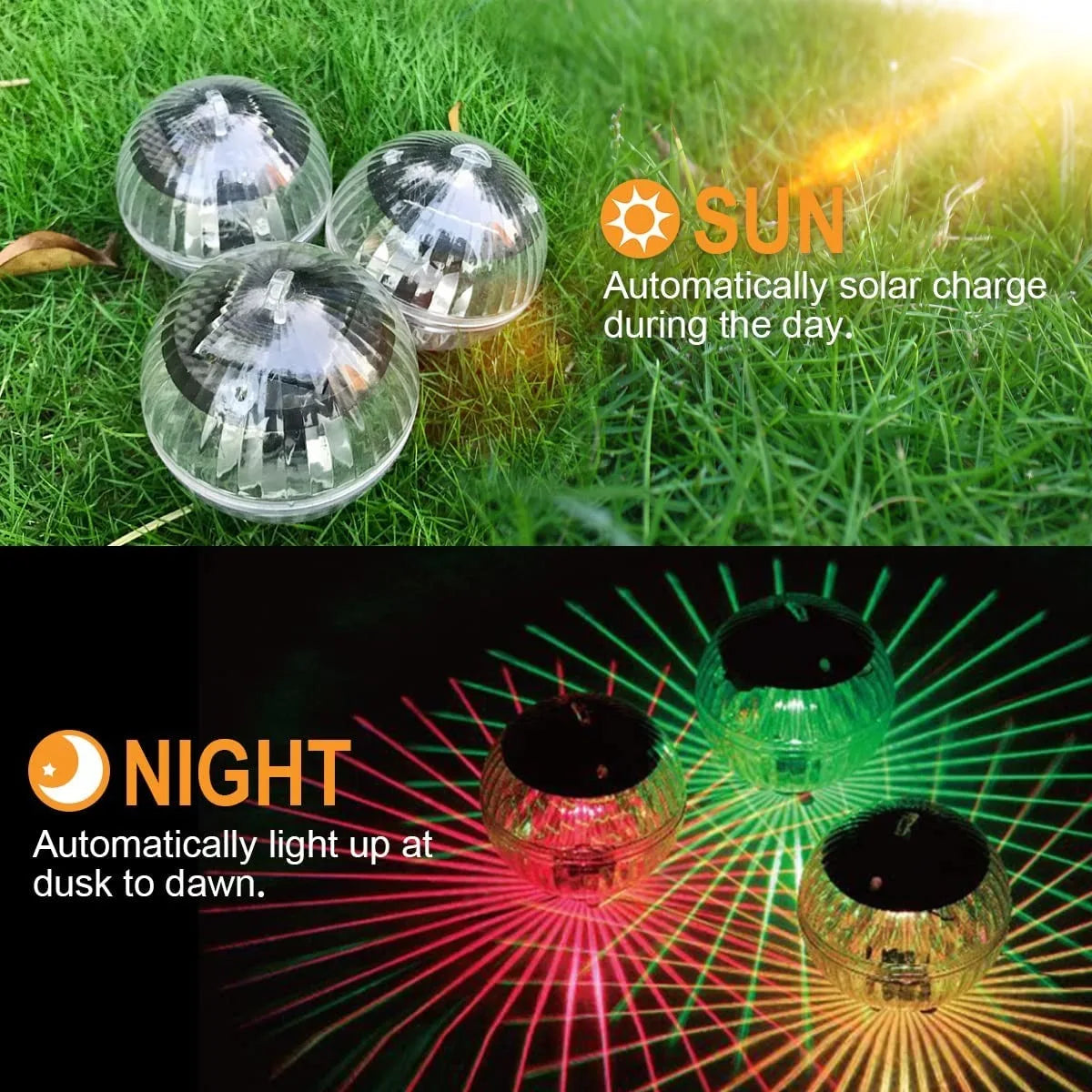 Modern Solar Outdoor Light for Pool - Waterproof / weatherproof & Solar powered