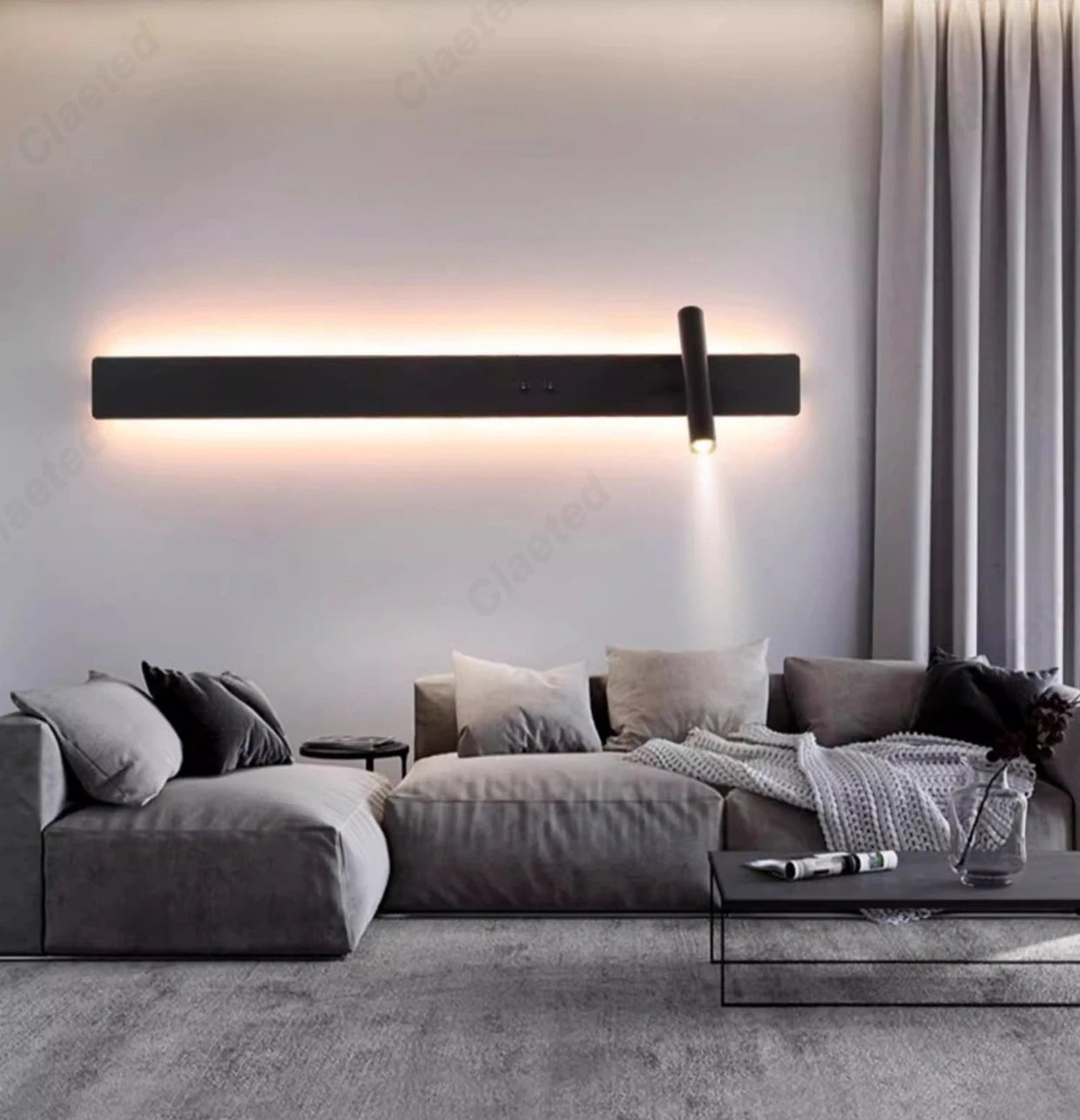 Minimalist Wall Sconce for Bedroom - Space-Saving Design & Directional Ambient Glow