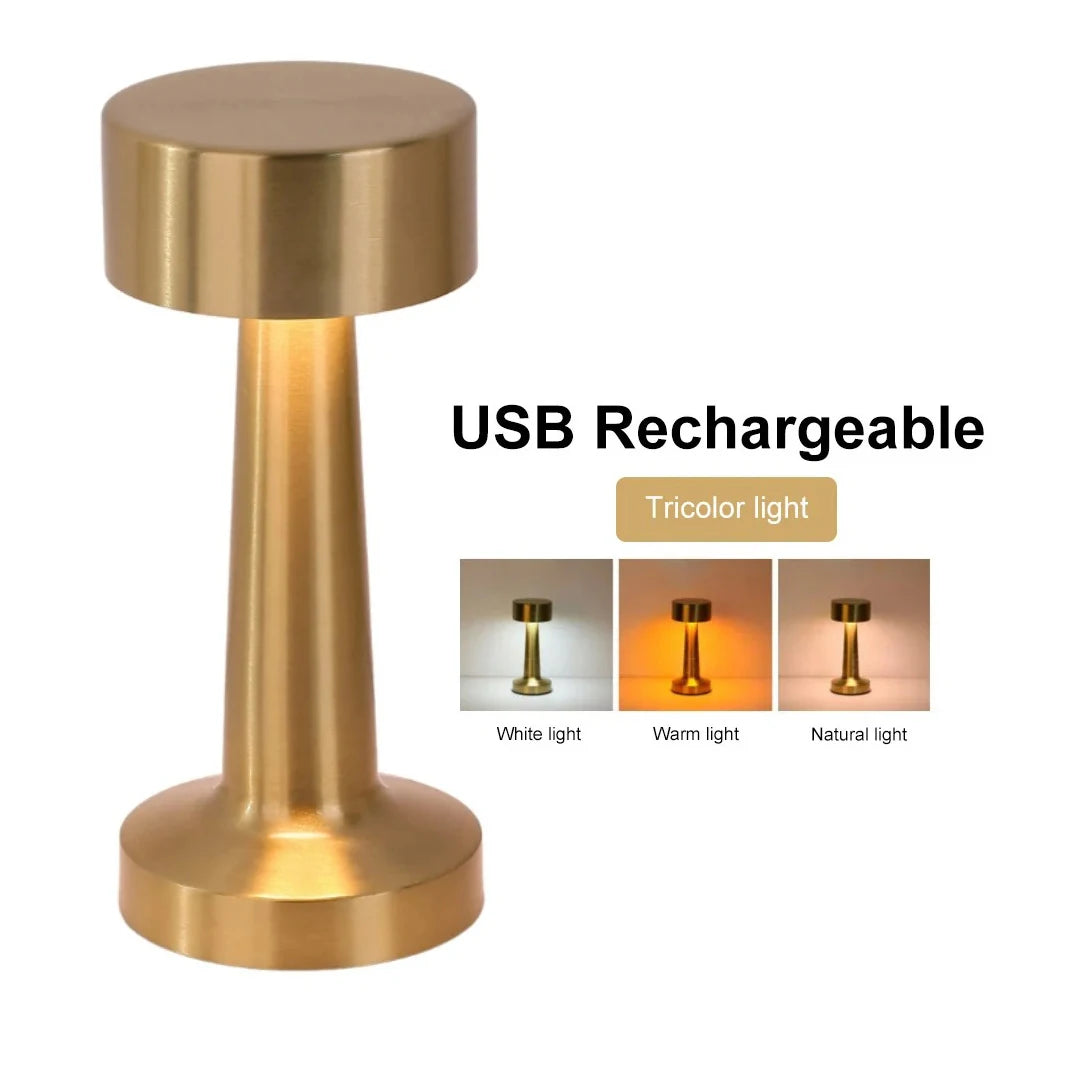 Modern LED Night Light for Home Bar - Rechargeable battery & Touch control