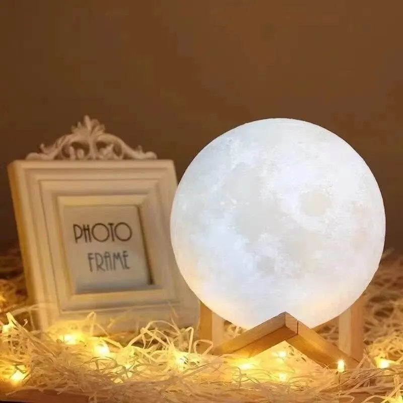 Modern Moon Lamp for Bedroom - Soft Nightstand Glow & Thoughtful Gift Idea