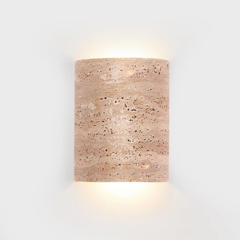 Minimalist Wall Sconce for Bedroom - Marble-effect finish