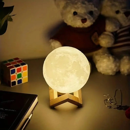 Modern Moon Lamp for Bedroom - Soft Nightstand Glow & Thoughtful Gift Idea