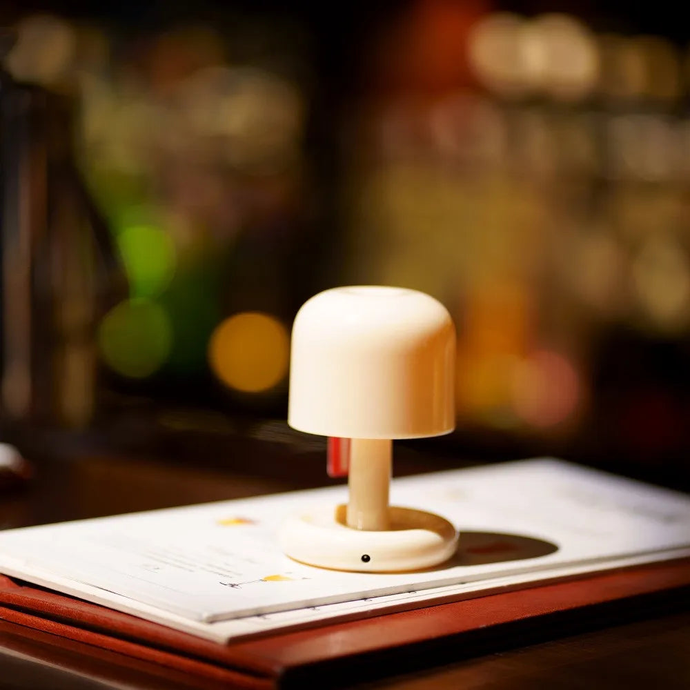 Modern LED Night Light for Bedroom - Rechargeable battery & USB powered