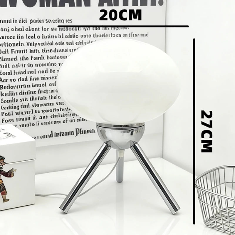 Modern Table Lamp for Bedroom - Glass shade