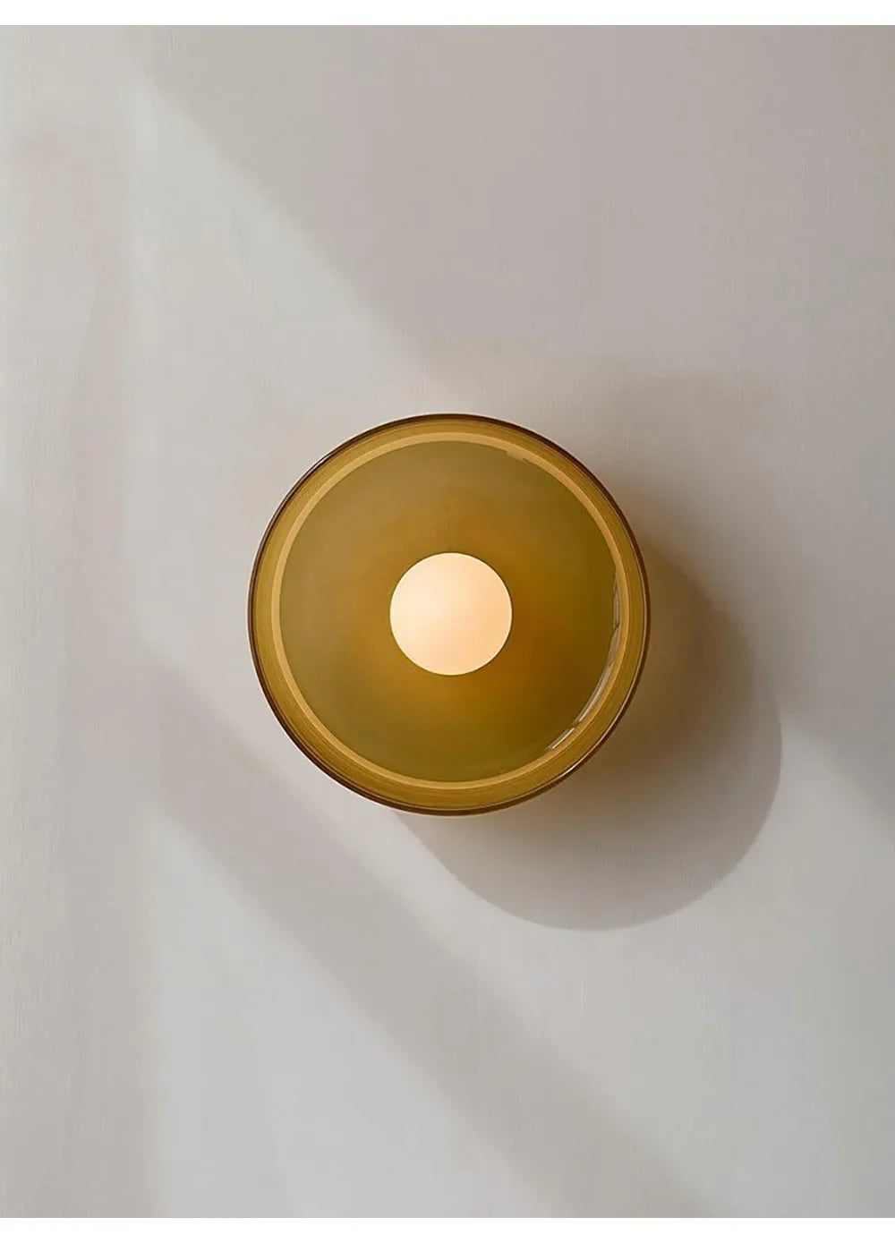 Minimalist Wall Light for Bedroom - Glass shade