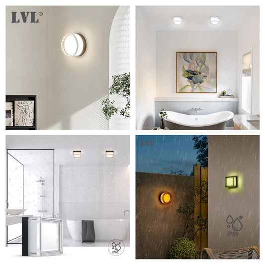 Modern Wall Sconce for Home - Waterproof / weatherproof