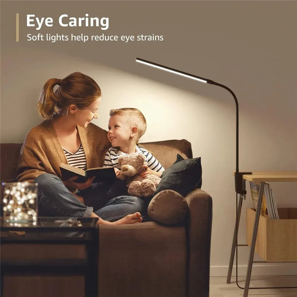 Modern LED Desk Lamp for Home Office - Stepless dimmable & Adjustable positioning