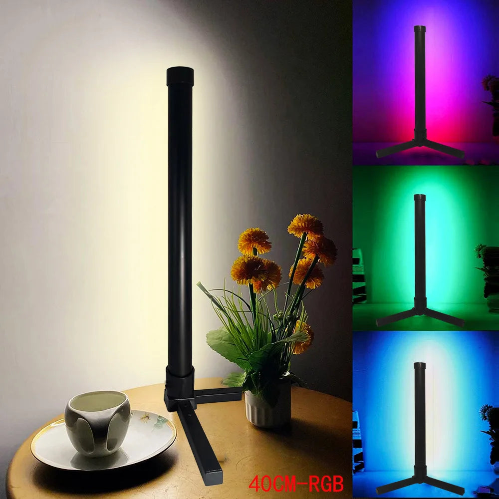 Modern Floor Lamp for Bedroom - Multicolor RGB light & Music sync mode