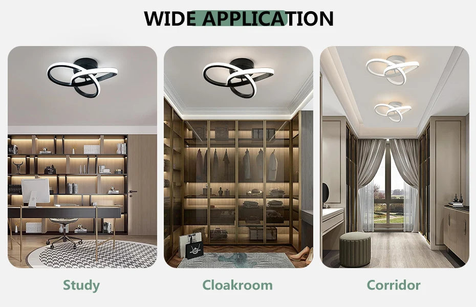 Modern Pendant Chandelier for Bedroom - 3 color temperature modes