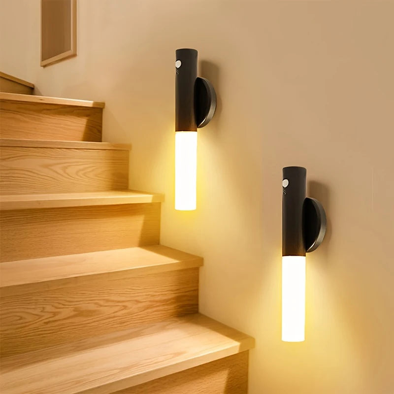 Modern Wall Sconce for Hallway - USB powered & Motion sensor activated