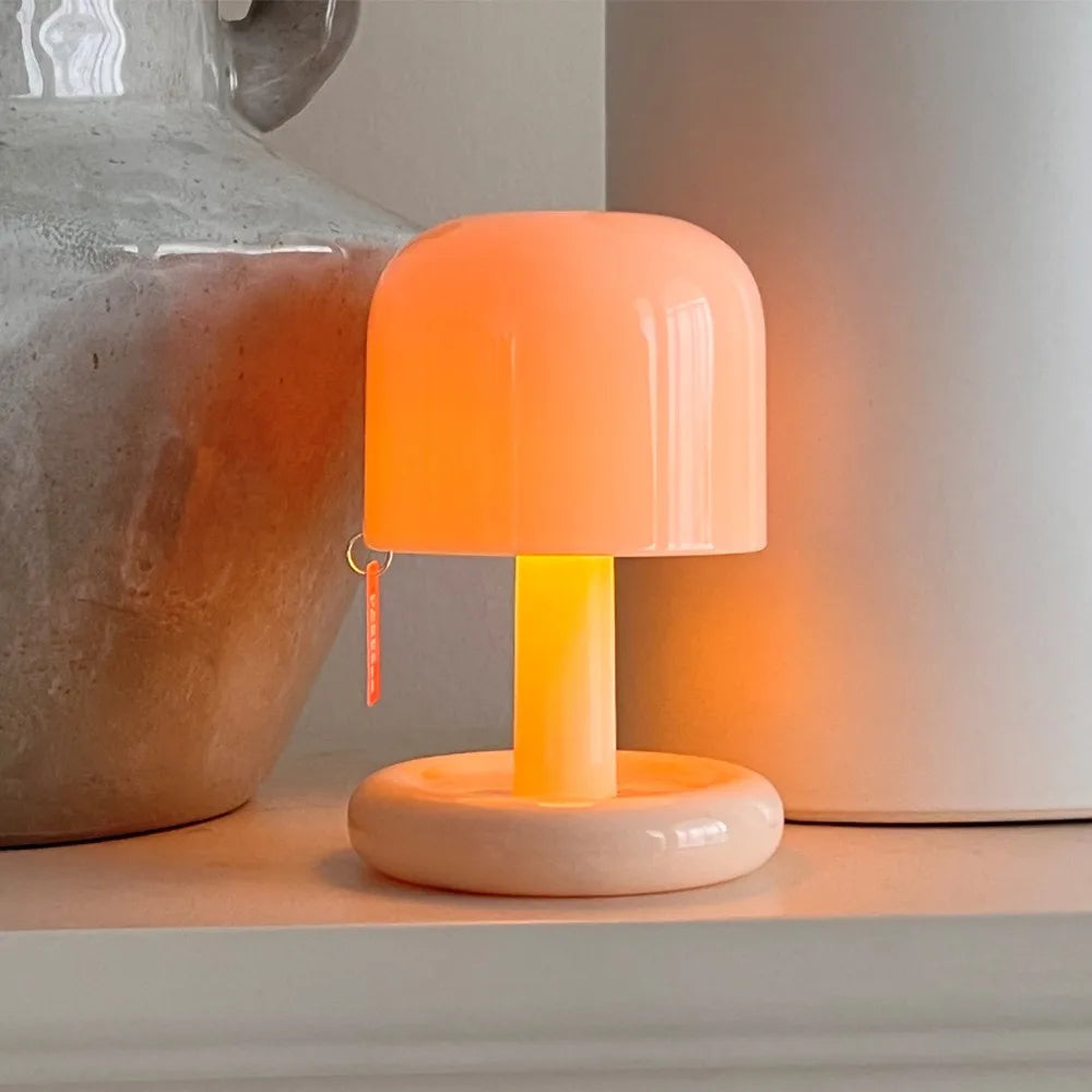 Modern LED Night Light for Bedroom - Rechargeable battery & USB powered