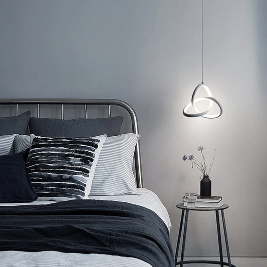 Minimalist Pendant Chandelier for Bedroom - Statement Ceiling Piece & Layered Ambient Glow