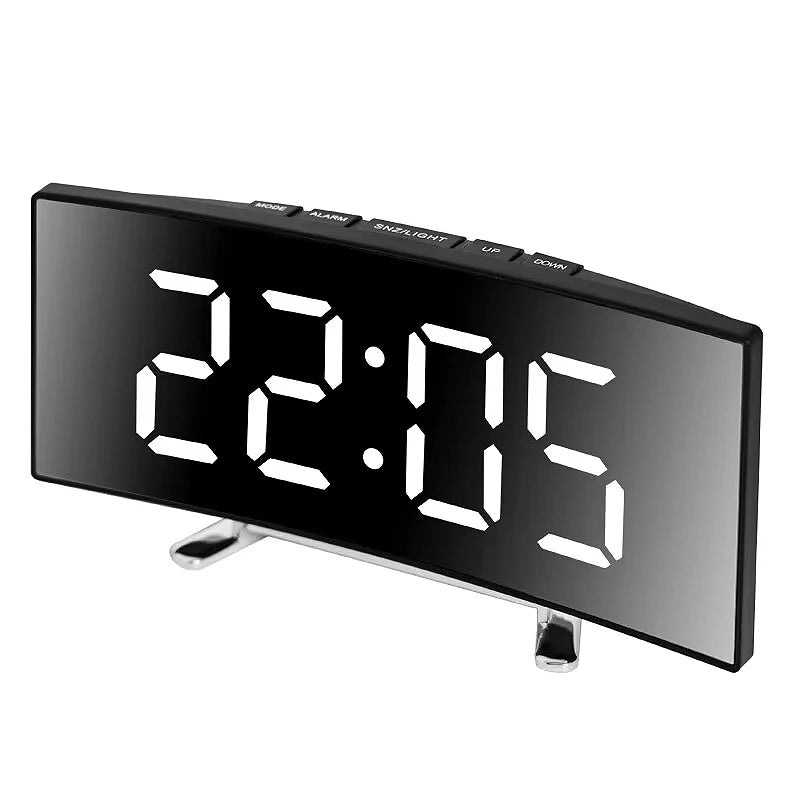 Modern LED Alarm Clock for Home - Easy-Read Large Display & Clean Minimalist Face