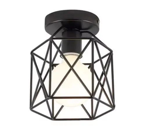 Modern Pendant Chandelier for Restaurant - Wrought iron frame