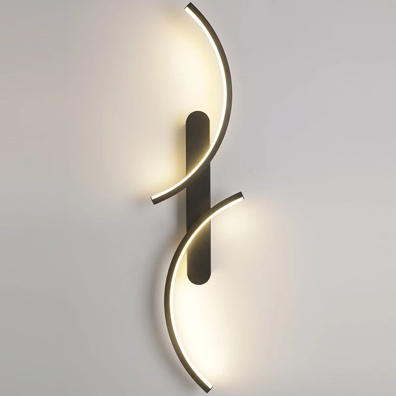 Minimalist Wall Sconce for Bedroom - C-shape silhouette