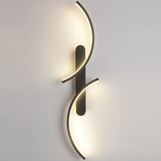 Minimalist Wall Sconce for Bedroom - C-shape silhouette