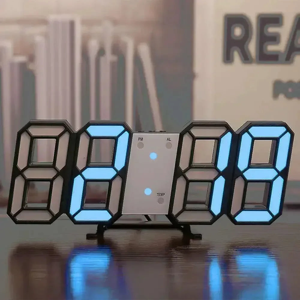 Modern LED Alarm Clock for Bedroom - Adjustable positioning
